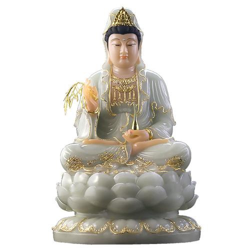 供奉佛像家居平安开光玉观音南海供佛