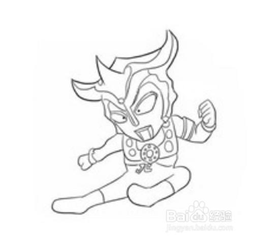 雷欧奥特曼简笔画