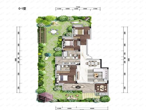 山城小院c1户型图