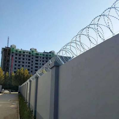 小区围墙防盗刀片刺网成都生产厂家刀片防盗网带刺铁丝网围栏