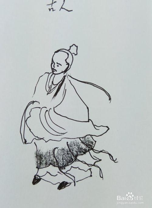 怎样画简笔画"诗仙李白"?