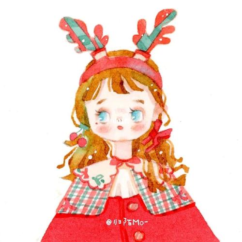 手绘小女孩头像哦!_手绘_素材_头像