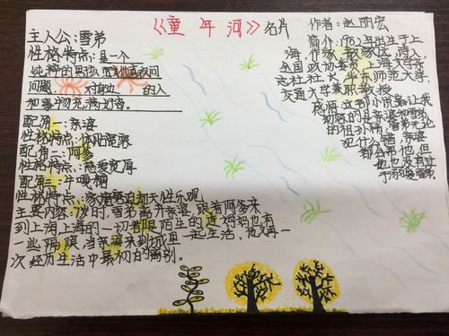 《童年河》阅读交流会 写美篇 《童年河》名片 《童年河》思维导图 读