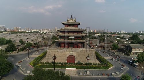 聊城光岳楼航拍(4k50帧)