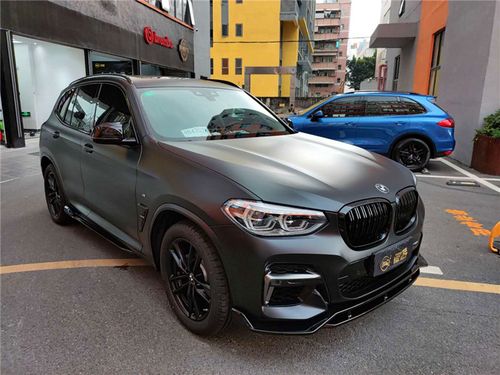 宝马x3改色贴膜ax陶瓷黑不伤原漆随时可撕安全可靠