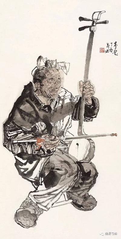 中美协会员,教授李宽人物作品欣赏(a一1)