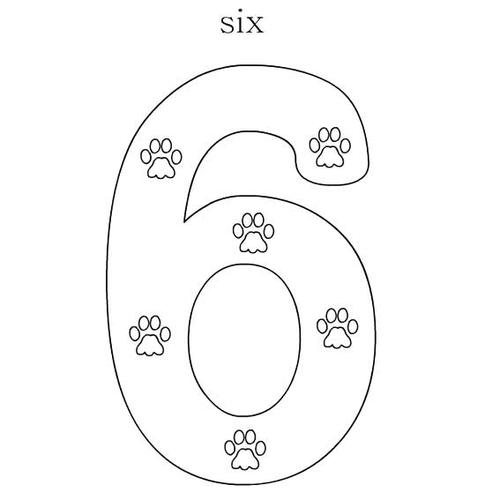 数字简笔画6(2)_可可简笔画