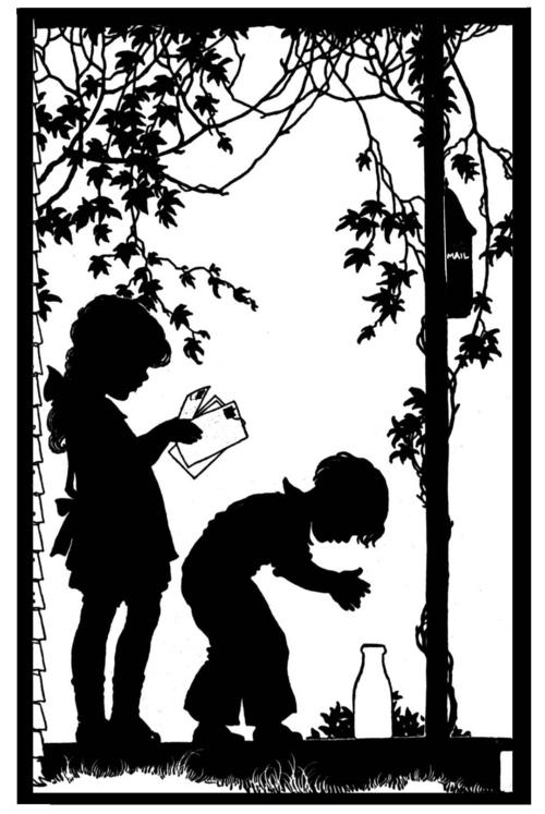 黑白童趣剪纸26张西方剪影作品欣赏