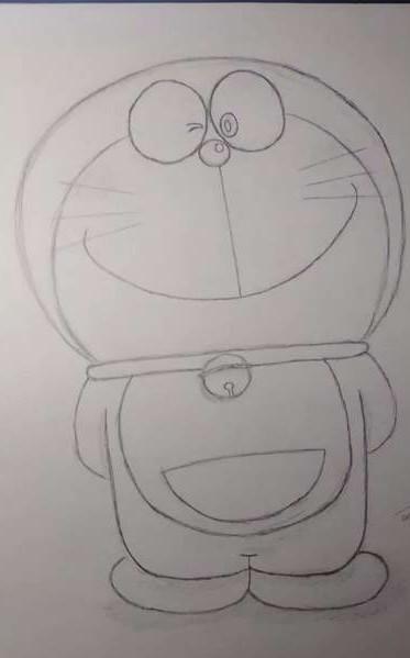 铅笔画哆啦a梦