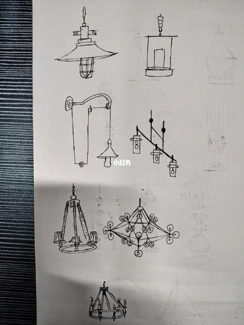 灯具针管笔手绘_灯具_手绘_针管笔_手绘灯具_文化_绘画