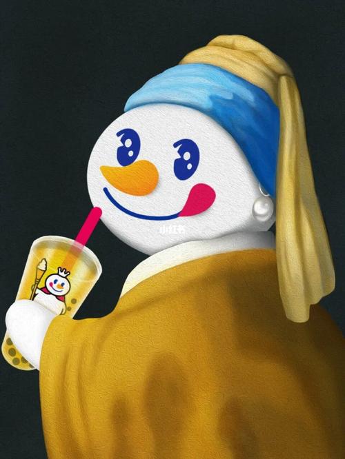 蜜雪冰城可爱雪人