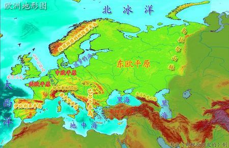 展开全部 欧洲地形以平原为主,地势南北高,中部低.