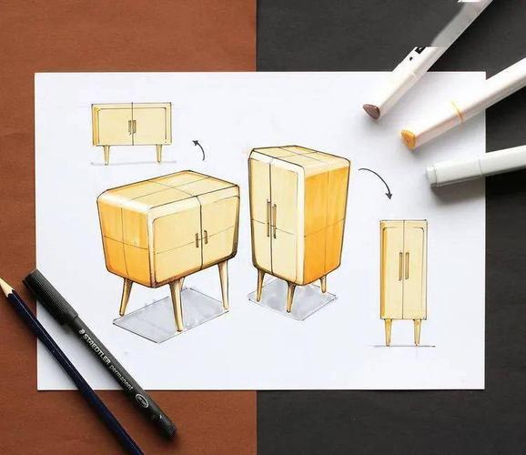 【分享】手绘家具单体表现图!