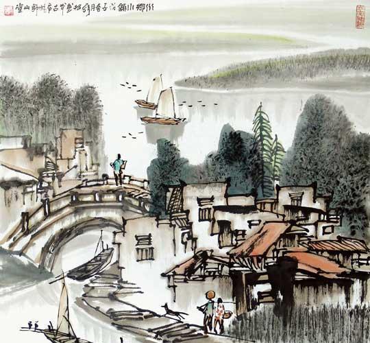  p>画家张松,中国国籍,号庐州师山堂主,1952年8月生,芜湖人,祖籍桐城.