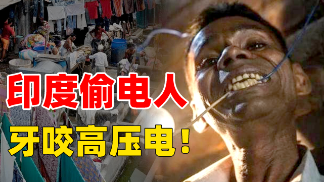 印度人偷电有多疯狂?一把钳子一口好牙齿,每年偷光1