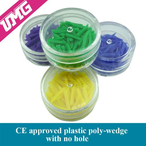 different teeth cracks 100 pc plastic dental poly-wedge with no