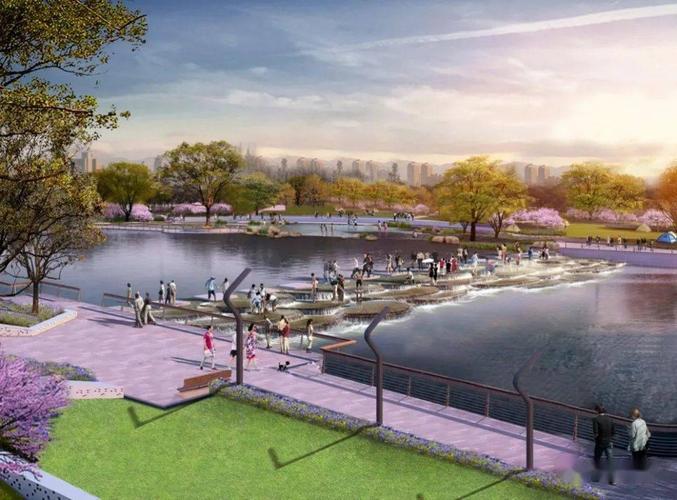 差等问题,因地制宜,提出橡胶坝为主,景观溢流堰为辅的分级蓄水方案