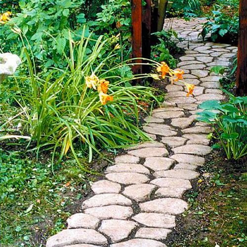 鹅卵石造型铺路模具庭院小路园艺景观地面混凝土塑料