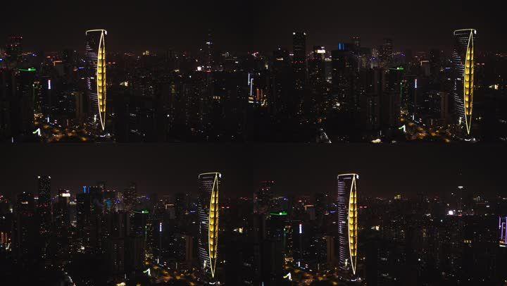 成都高楼夜景4k