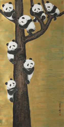 中国画收藏,熊猫画家,画家刘中