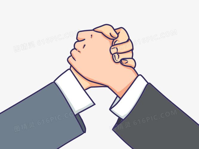 图精灵 免抠元素 卡通手绘 > 手绘团队竞争扳手腕素材