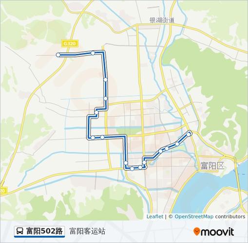 公交富阳502路的线路图