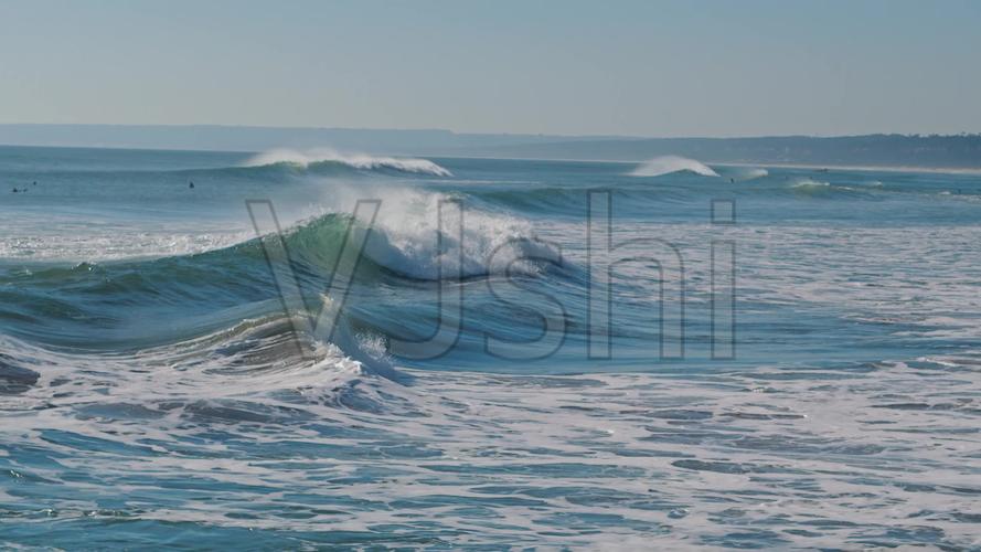 海上风浪大海浪花慢动作