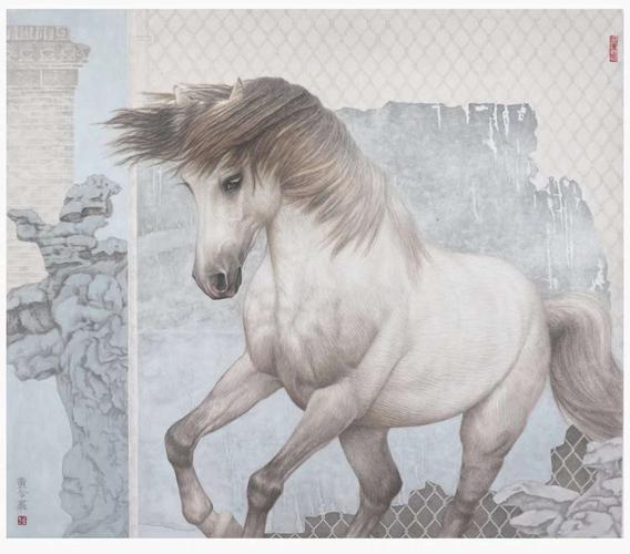 黄今画马