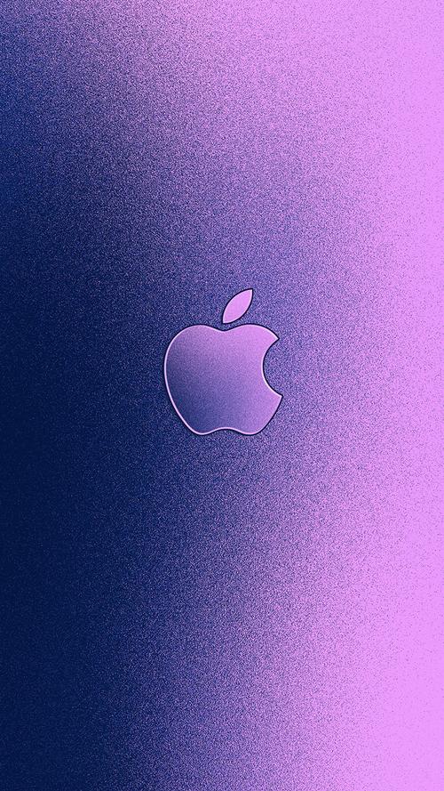 苹果iphone logo 标志 品牌 紫色