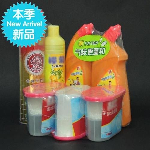 购客pe热收缩膜家用防尘袋热缩膜封口s缩膜瓶子透明膜吹风机pof膜封袋