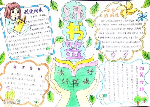 关于绿书签行动的手抄报