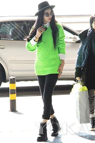 范冰冰机场街拍