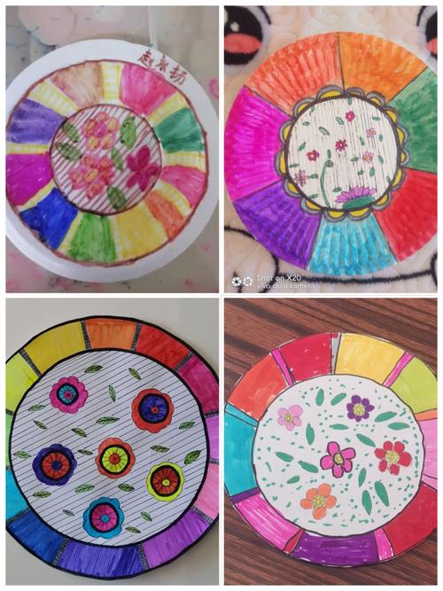 纸盘装饰画——胜利中路小学生命化教育美术课