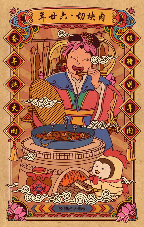 2017过年年俗画