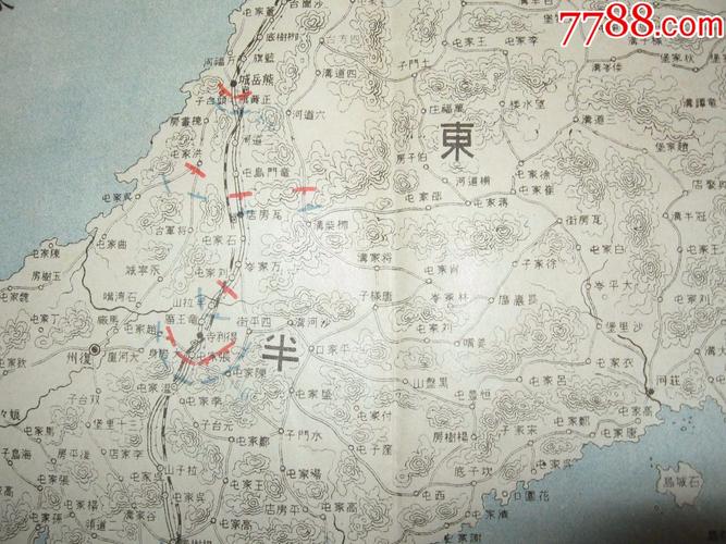 清末老地图1905年日露战局经过大地图旅顺口附近图奉天府附近图日俄在