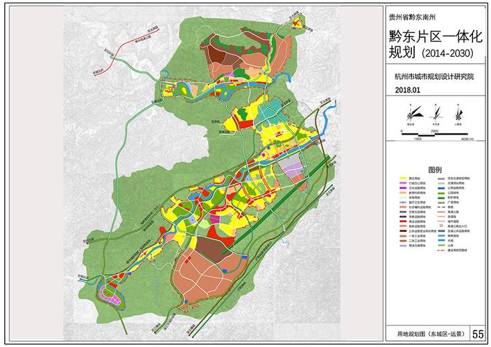 西城区由舞阳河-两路口-小田溪,芽溪,白杨坪三条围合线构成,面积1280