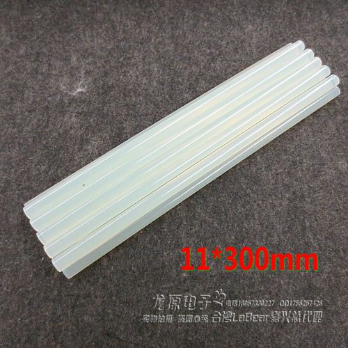 环保无异味高粘姓 11mm 大热熔胶抢用透明热熔胶条 大胶棒批发
