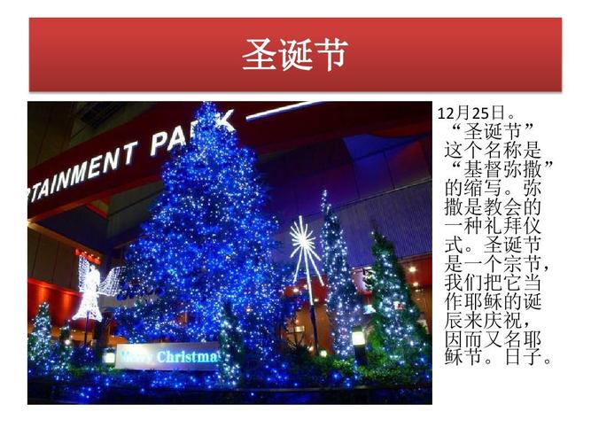 人文社科 军事/政治 基督教主要节日ppt  基督新教的三大节日 圣诞节