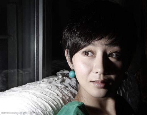 刘立淇绿衣特写图片