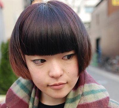 可爱的胖女孩短发发型