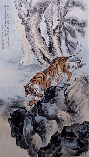 虎痴张善子作品