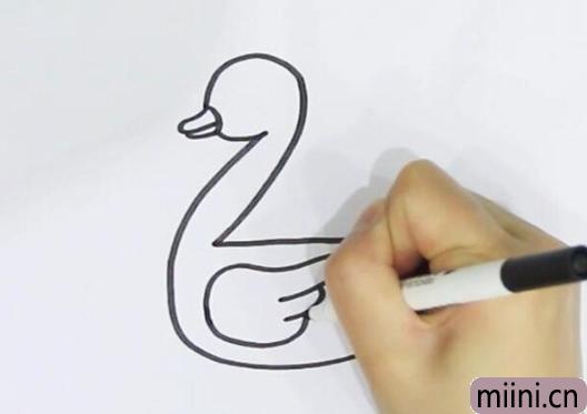 利用数字2,画一只小鸭子步骤教程