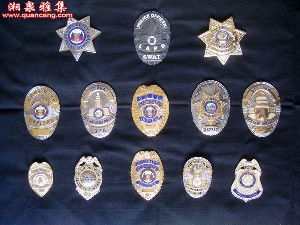 美国金属大警徽(13枚)