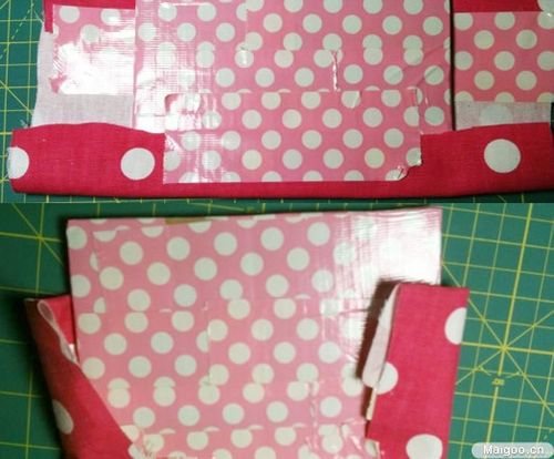 教你diy实用磁吸笔袋 硬纸板 废旧布艺制作