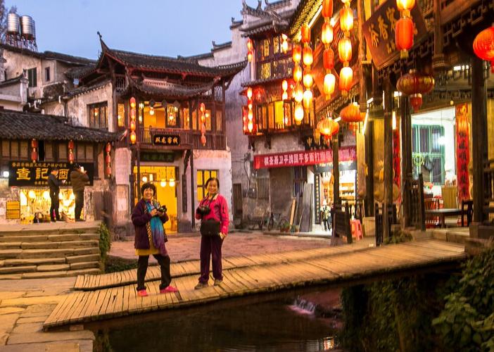 婺源李坑夜景