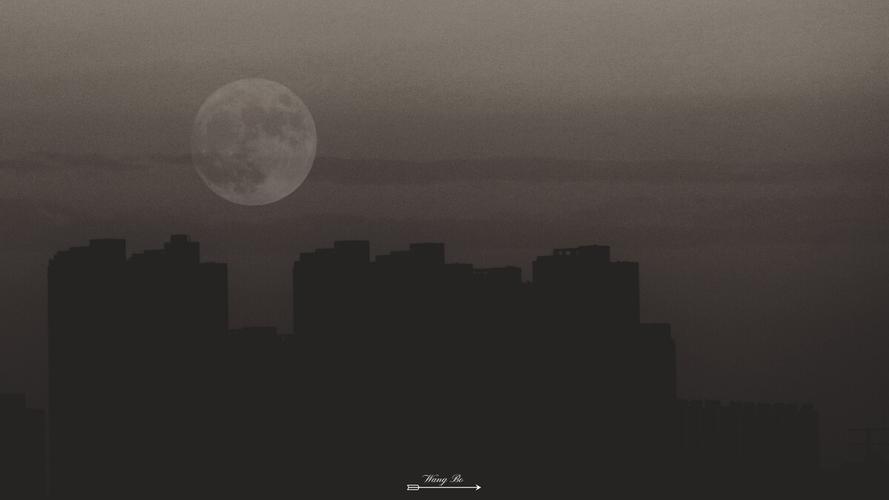城市落月