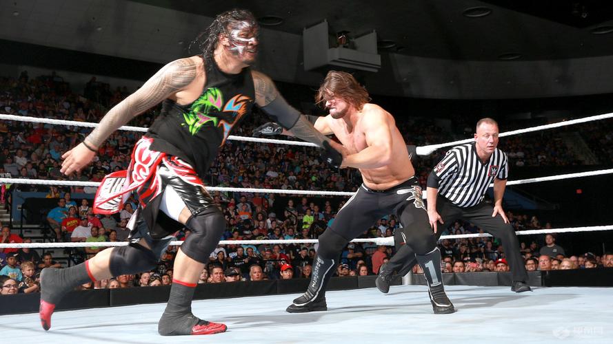 吉米·乌索对阵aj·斯泰尔斯《wwe smackdown 2016.06