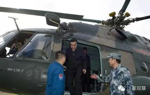 3年后总理与芦山的重逢 第一站是邛崃桑园机场
