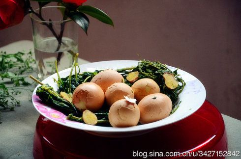 三月三湖北习俗——荠菜煮鸡蛋