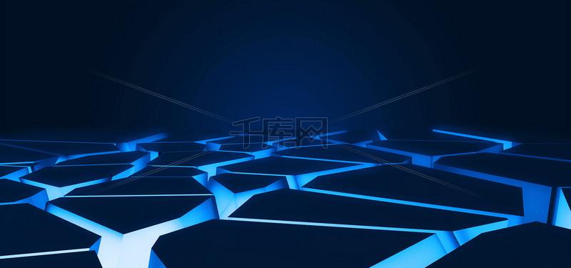 三维科技商务背景图